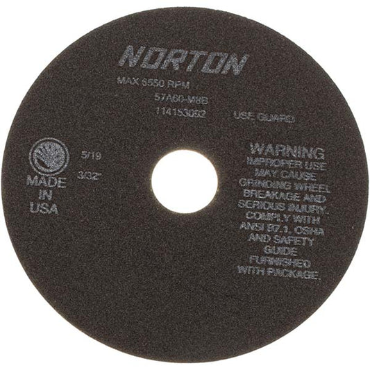 Norton 66252922690 Cut-Off Wheel 7" Dia, 3/32" Thick, 1-1/4" Hole, Aluminum Oxide