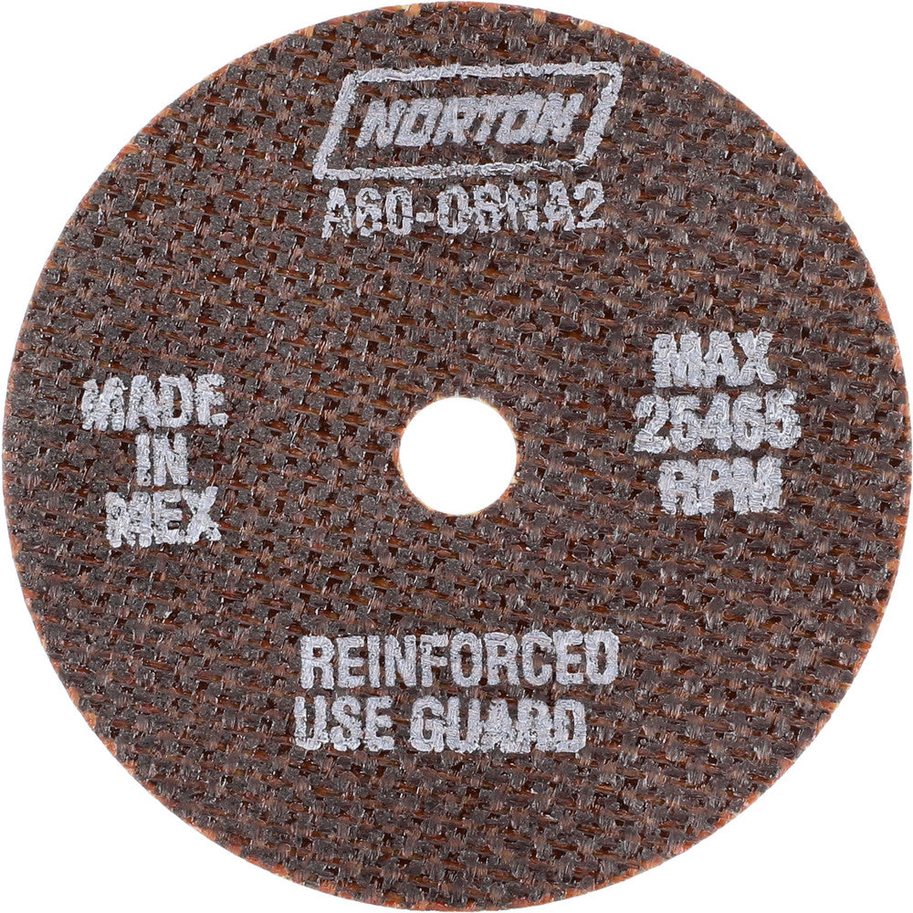 Norton 66243528552 Cutoff Wheel 3" Dia, 0.06" Thick, 3/8" Hole, Aluminum Oxide