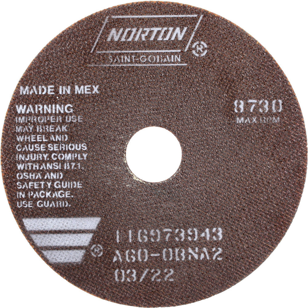 Norton 66252938788 Cutoff Wheel 7" Dia, 0.035" Thick, 1-1/4" Hole, Aluminum Oxide