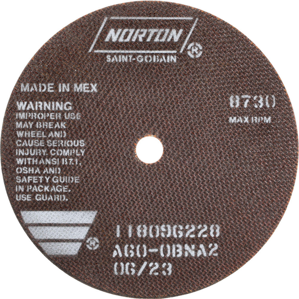 Norton 66252938811 Cutoff Wheel 7" Dia, 0.06" Thick, 5/8" Hole, Aluminum Oxide
