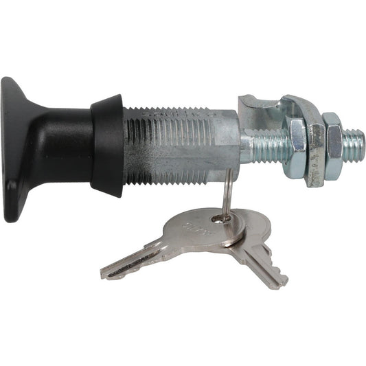Value Collection E3-18-25 T-Handle with Lock Door Latch 3-1/4" OAW, 1.13" OAH, Die Cast Zinc, Black Powder Coated