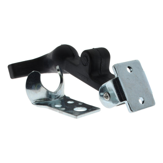Value Collection 37-10-101-10-P Draw Door Latch 3-1/8" OAW, 1-1/4" OAH, Aluminum (Rivet), EPDM Rubber (Handle) & 1010 Steel (Keeper & Bracket)