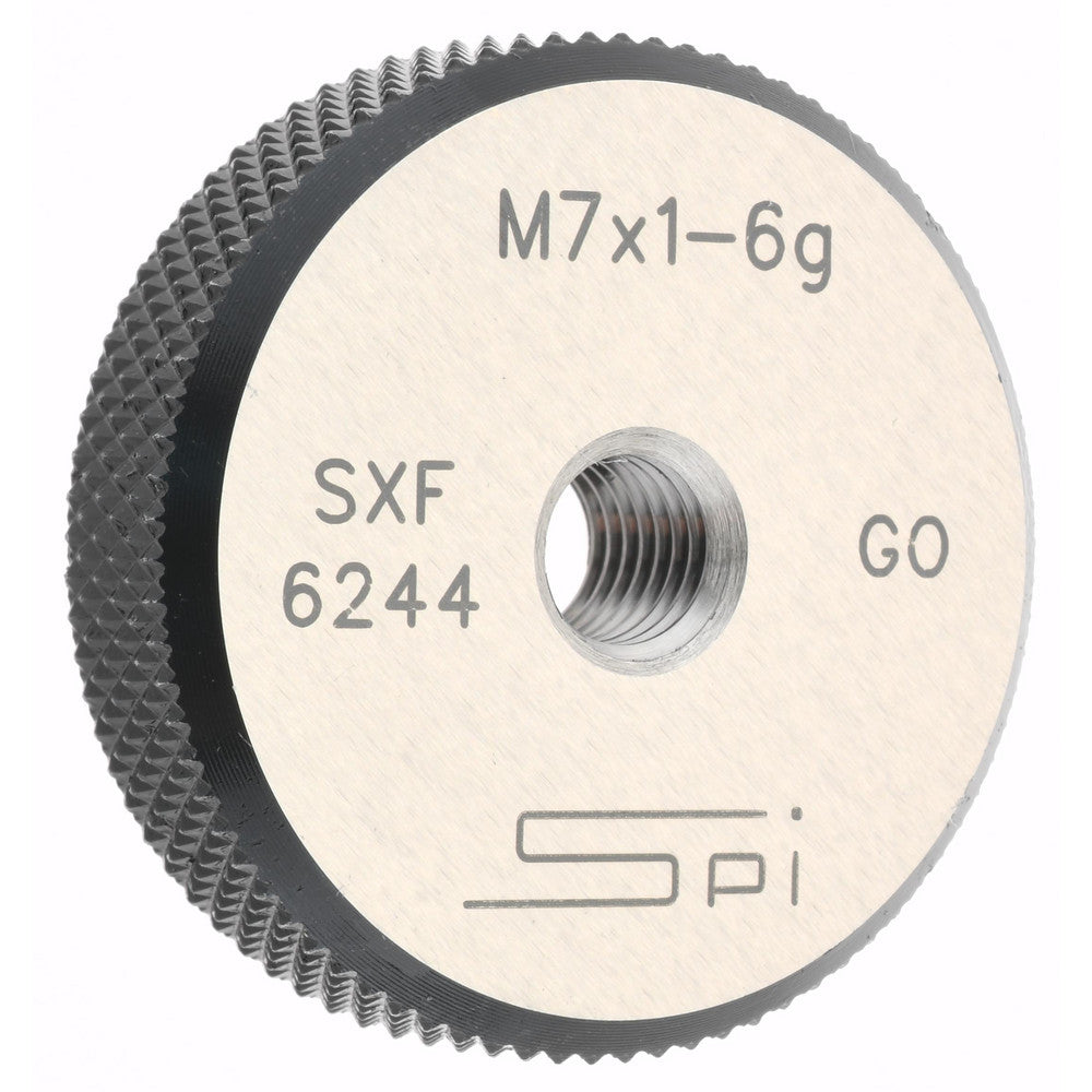SPI 34-477-0 Threaded Ring Gage M7 x 1.00 Thread, Metric, Class 6G, Go