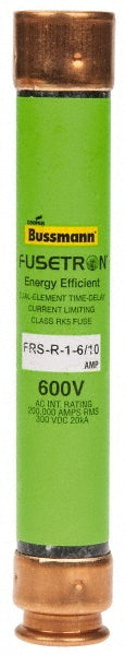 Cooper Bussmann FRS-R-1-6/10 General Purpose Fuse Time Delay, RK5, 1.60 A