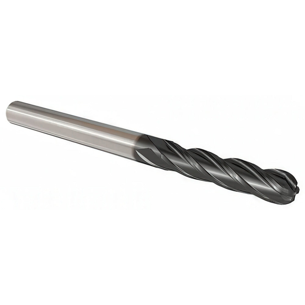 Iscar 5620367 Ball End Mill 1/4" Dia, 3/4" LOC, 4 Flute, Solid Carbide