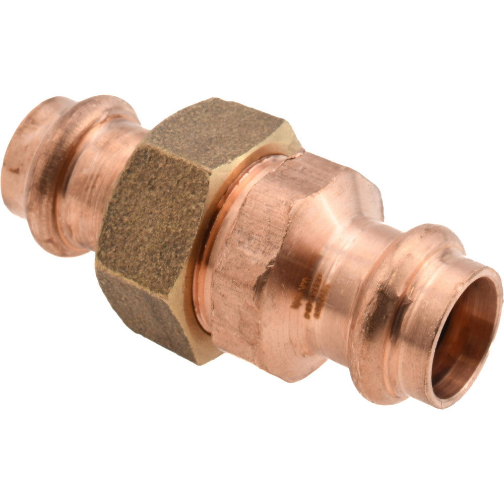 NIBCO 9256400PC Wrot Copper Pipe Union 1/2" Fitting, P x P, Press Fitting, Lead Free