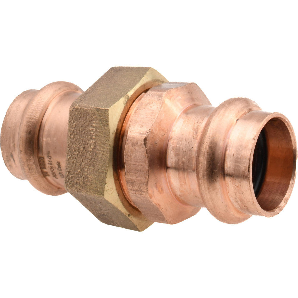 NIBCO 9256500PC Wrot Copper Pipe Union 3/4" Fitting, P x P, Press Fitting, Lead Free