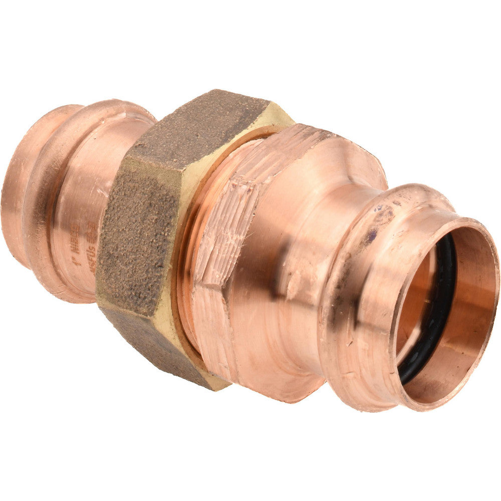 NIBCO 9256600PC Wrot Copper Pipe Union 1" Fitting, P x P, Press Fitting, Lead Free