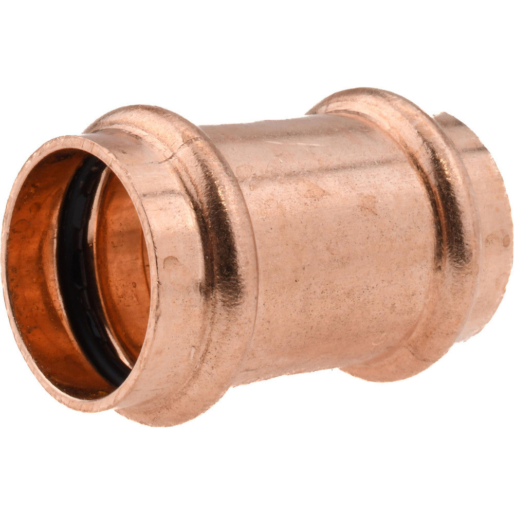 NIBCO 9001450PC Wrot Copper Pipe Coupling 1" Fitting, P x P, Press Fitting, Lead Free
