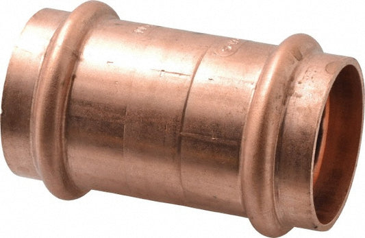 NIBCO 9020600PC Wrot Copper Pipe Coupling 1-1/2" Fitting, P x P, Press Fitting, Lead Free