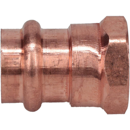 NIBCO 9024950PC Wrot Copper Pipe Adapter 3/4" Fitting, P x F, Press Fitting, Lead Free