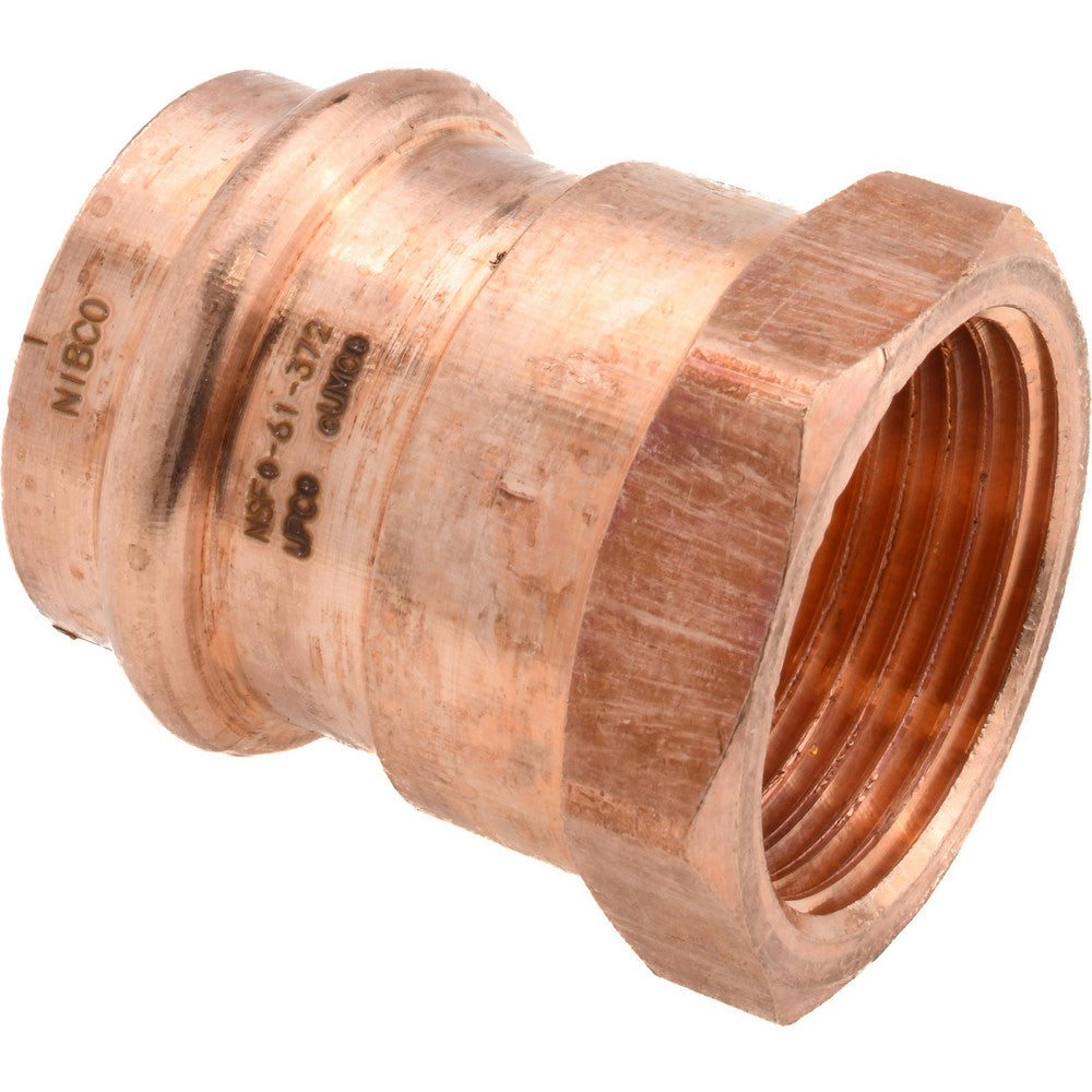 NIBCO 9025250PC Wrot Copper Pipe Adapter 1" Fitting, P x F, Press Fitting, Lead Free