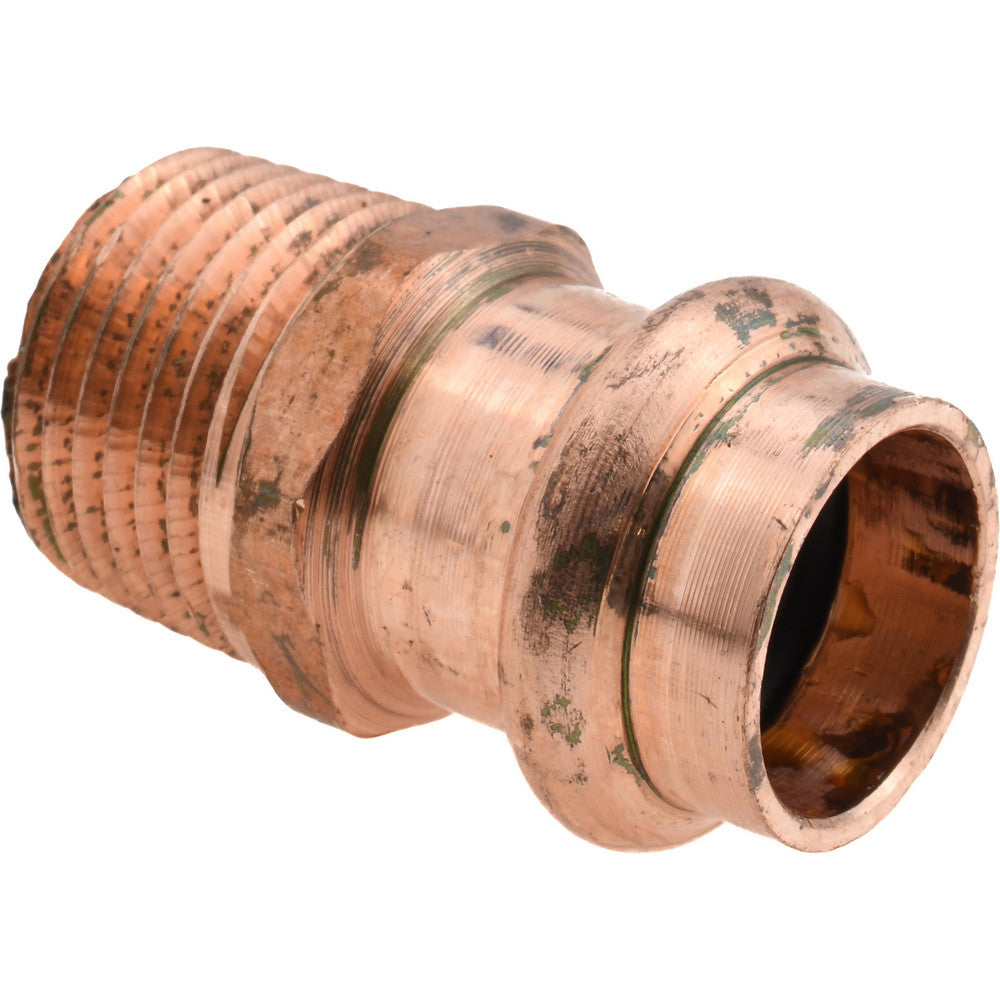 NIBCO 9030600PC Wrot Copper Pipe Adapter 1/2" Fitting, P x M, Press Fitting, Lead Free