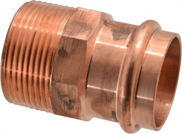 NIBCO 9031700PC Wrot Copper Pipe Adapter 1-1/4" Fitting, P x M, Press Fitting, Lead Free