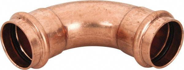 NIBCO 9056150PC Wrot Copper Pipe 90 &deg Elbow 1-1/2" Fitting, P x P, Press Fitting, Lead Free