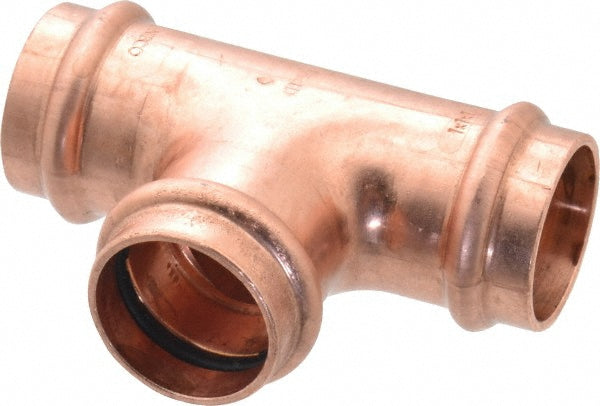 NIBCO 9099300PC Wrot Copper Pipe Tee 1" Fitting, P, Press Fitting, Lead Free