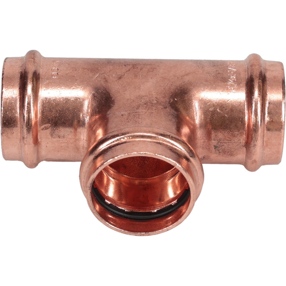 NIBCO 9100050PC Wrot Copper Pipe Tee 1-1/4" Fitting, P, Press Fitting, Lead Free