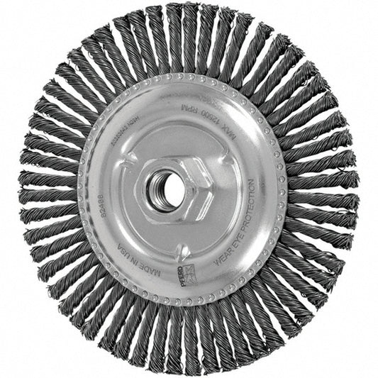 PFERD 79182488 Wheel Brush  6" Wheel Dia,  3/16" Face Width