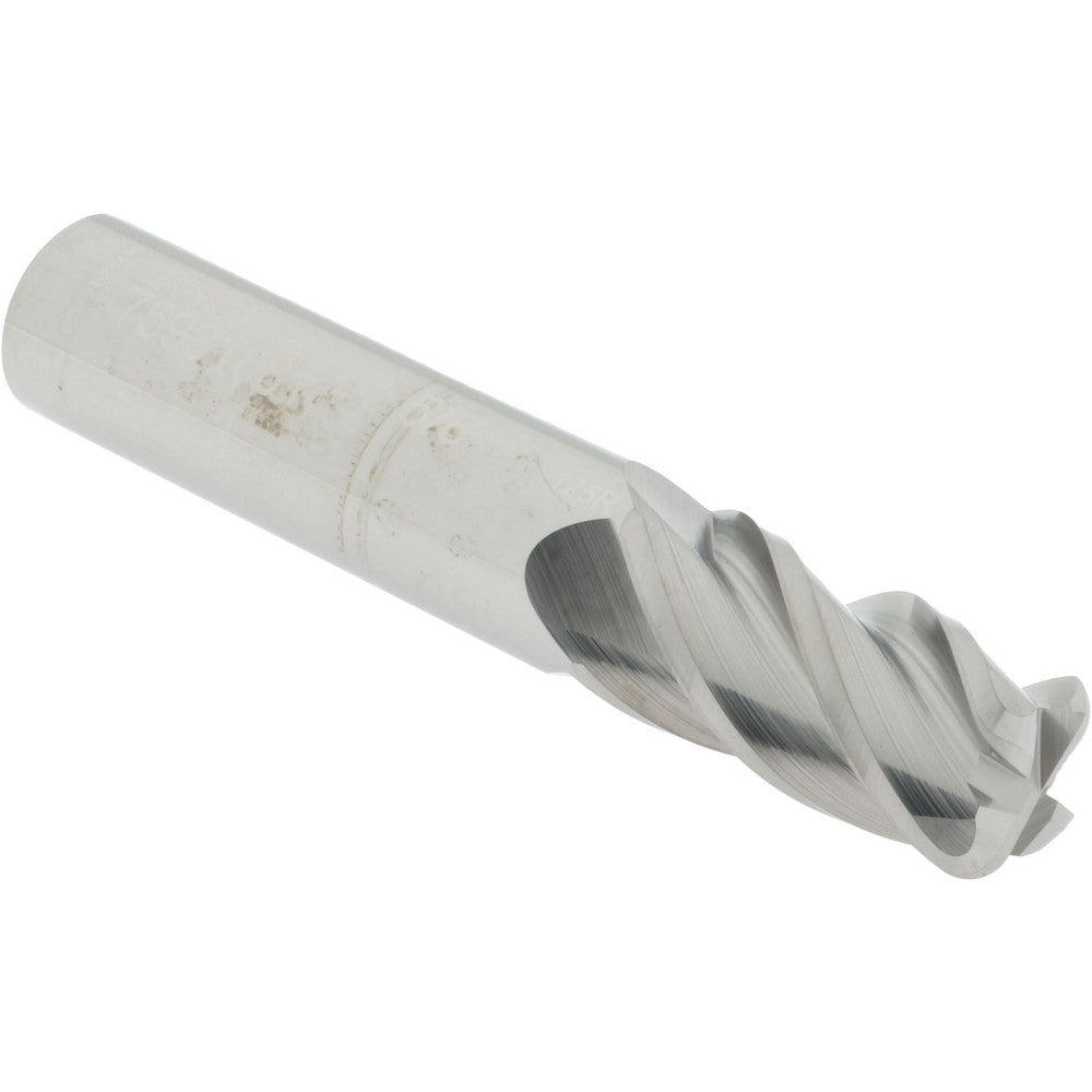 Accupro 75931881 Corner Radius End Mill 5/8" Dia, 1-1/4" LOC, 1/8" Radius, 4 Flutes, Solid Carbide