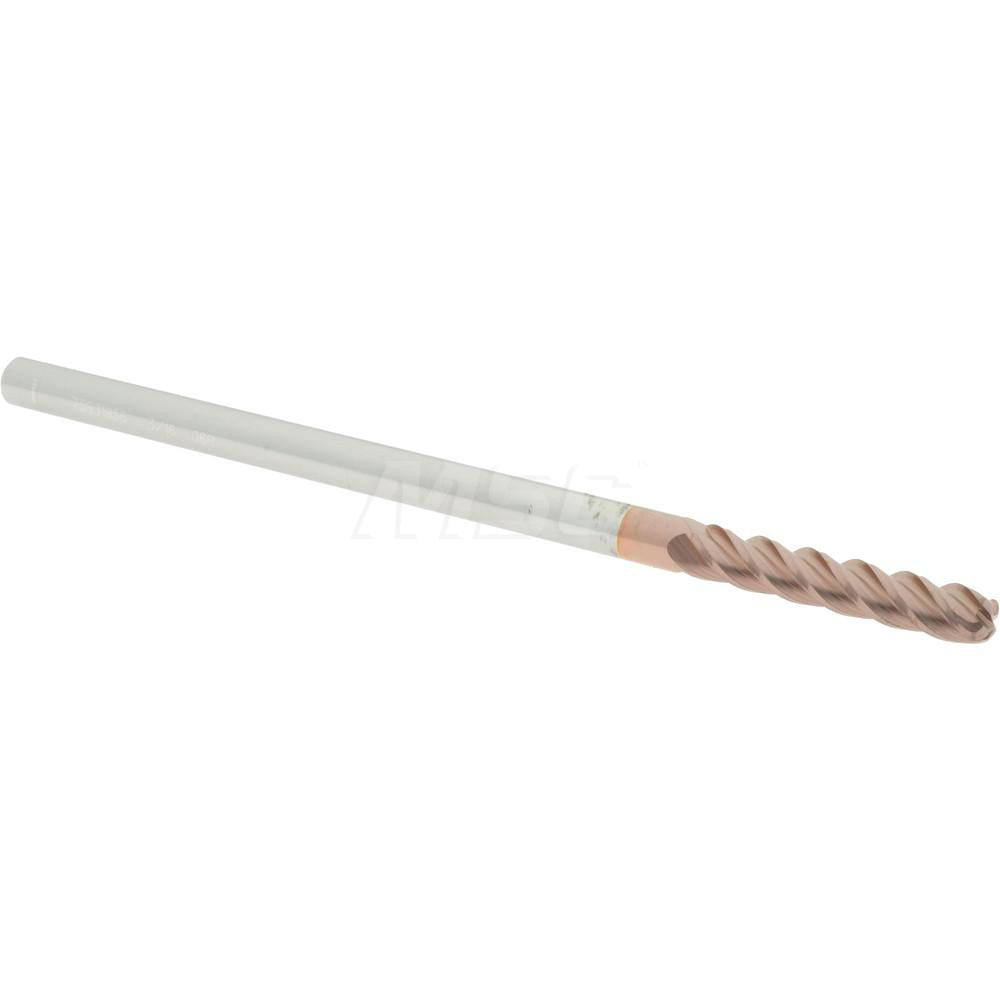 Accupro 75931956 Corner Radius End Mill 3/16" Dia, 1" LOC, 0.06" Radius, 4 Flutes, Solid Carbide