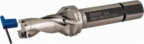 Iscar 3201356 Indexable Insert Drill DR0688-1375-075, 11/16" Max Dia, 2xD, 3/4" Shank Dia