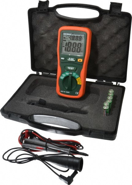 Extech 380260 Digital LCD Display, 2,000 Megohm Electrical Insulation Resistance Tester & Megohmmeter