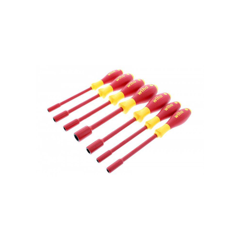 Wiha 32293 Nut Driver Set 7 Pc, 5 to 13 mm, Ergonomic Handle