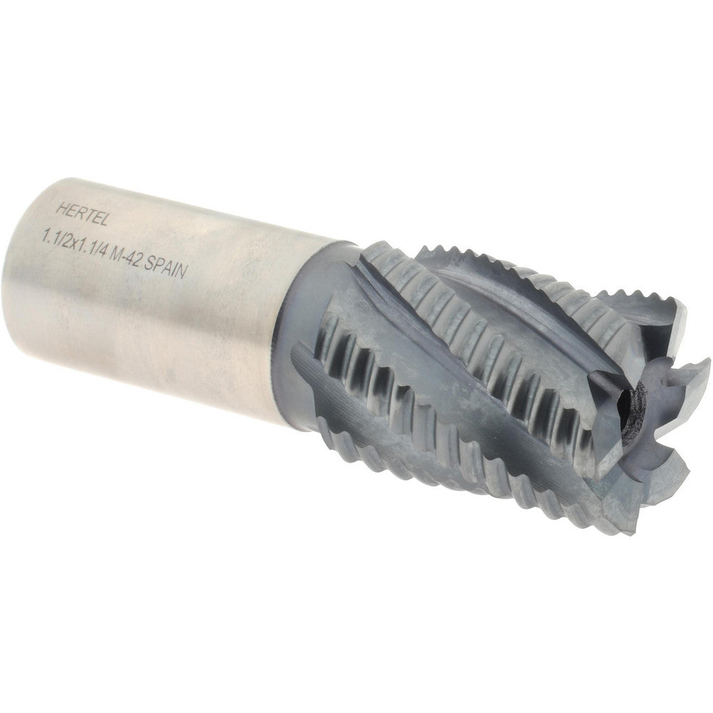 Hertel 75987552 Roughing End Mill 1-1/2" Dia, 6 Flute, Coarse Pitch, Single End, Cobalt