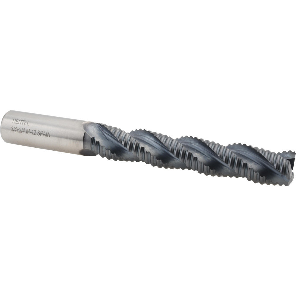 Hertel 75987743 Roughing End Mill 3/4" Dia, 3 Flute, Coarse Pitch, Single End, Cobalt