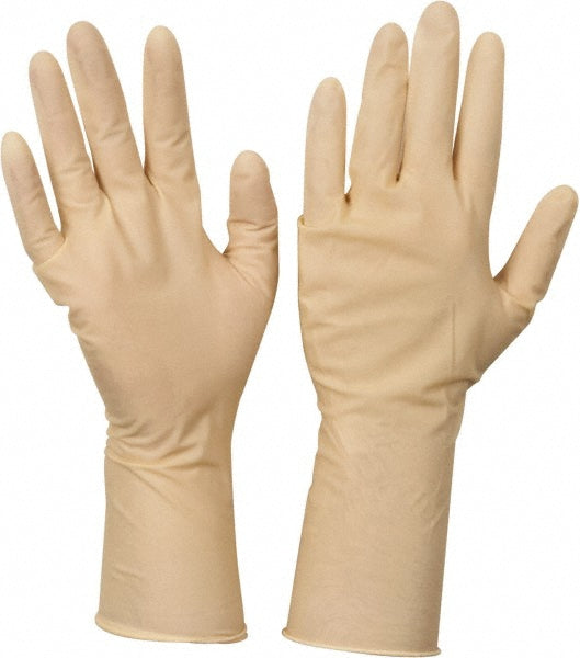 CleanTeam 100-323000/L Disposable Gloves Series CleanTeam, Size Large, 5.0 mil, Latex, Cleanroom Grade, Powder-Free