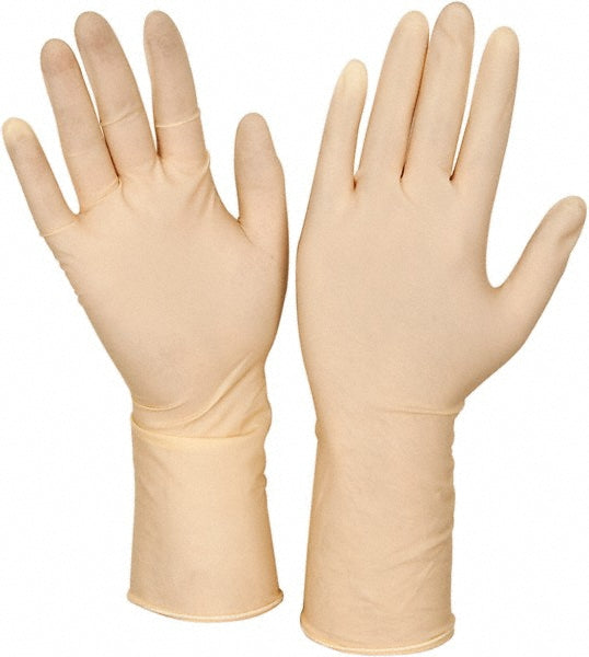 CleanTeam 100-323000/M Disposable Gloves Series CleanTeam, Size Medium, 5.0 mil, Latex, Cleanroom Grade, Powder-Free