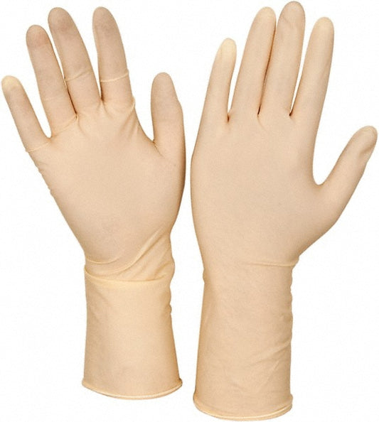 CleanTeam 100-323000/M Disposable Gloves Series CleanTeam, Size Medium, 5.0 mil, Latex, Cleanroom Grade, Powder-Free