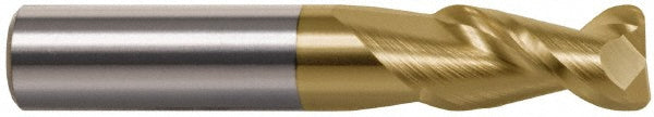 Accupro 313052 Corner Radius End Mill 1/4" Dia, 3/4" LOC, 45 deg Helix, Corner Radius End, Centercutting