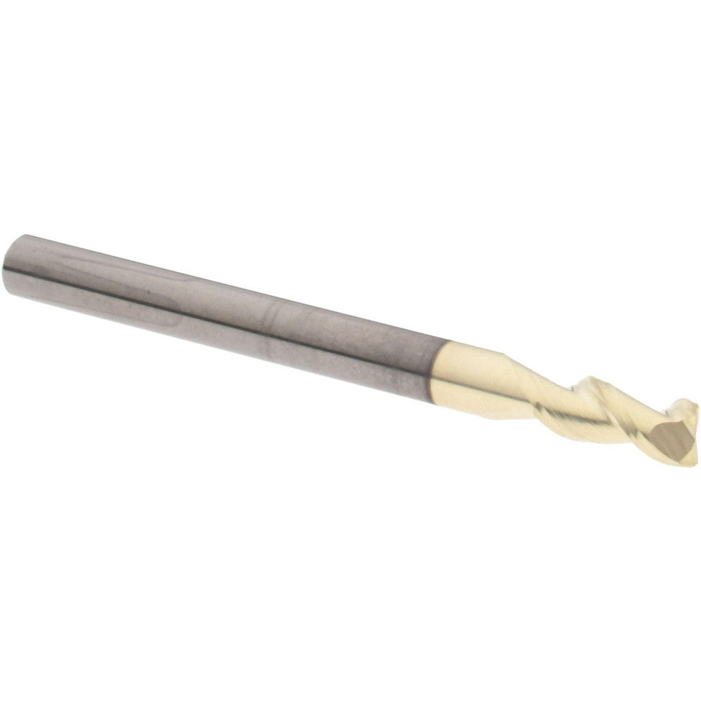 Accupro 312902 Corner Radius End Mill 1/8" Dia, 1/4" LOC, 45 deg Helix, Corner Radius End, Centercutting