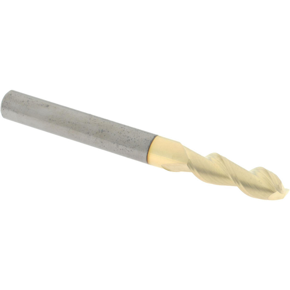 Accupro 313054 Corner Radius End Mill 1/4" Dia, 3/4" LOC, 45 deg Helix, Corner Radius End, Centercutting