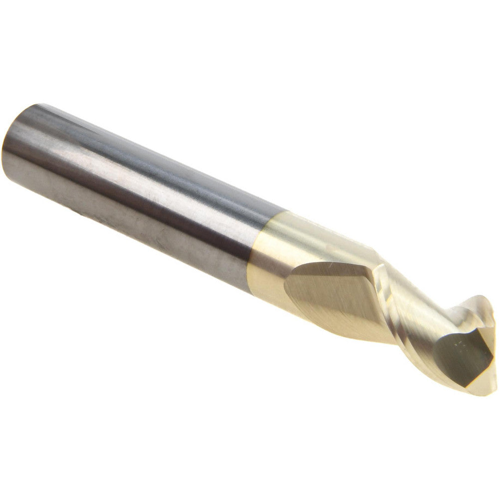 Accupro 313169 Corner Radius End Mill 3/8" Dia, 1/2" LOC, 45 deg Helix, Corner Radius End, Centercutting