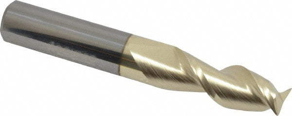 Accupro 313192 Corner Radius End Mill 3/8" Dia, 1" LOC, 45 deg Helix, Corner Radius End, Centercutting