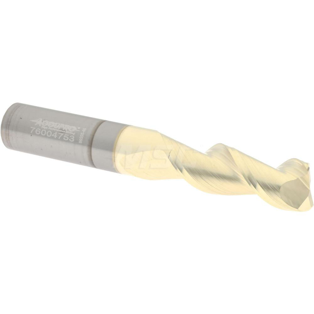 Accupro 313194 Corner Radius End Mill 3/8" Dia, 1" LOC, 45 deg Helix, Corner Radius End, Centercutting