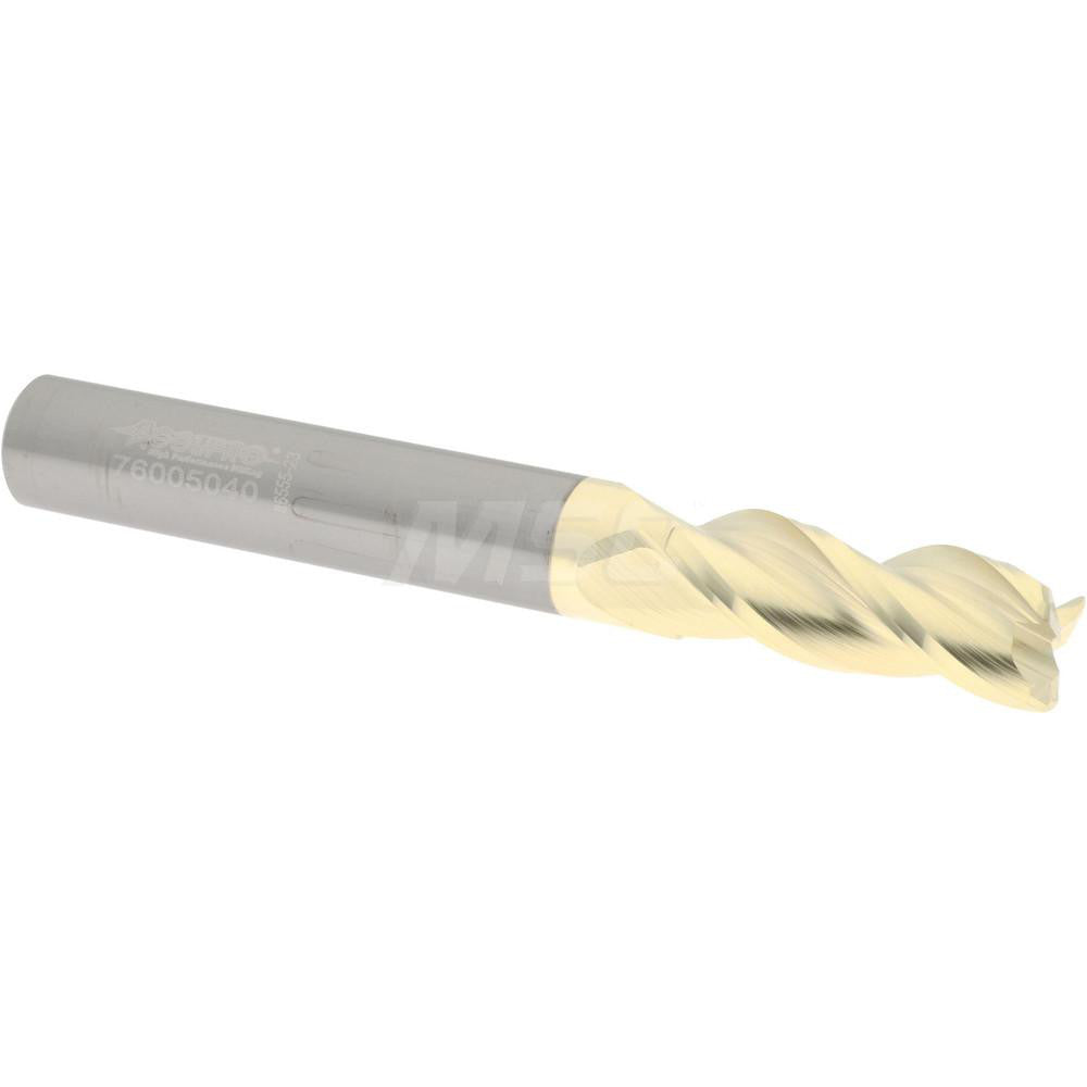 Accupro 314666 Corner Radius End Mill 5/16" Dia, 13/16" LOC, 0.0300" Radius, 3 Flute, Solid Carbide