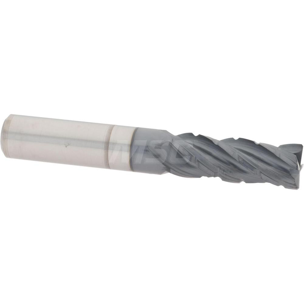 Accupro 95168438 Roughing End Mill 3/8" Dia, 4 Flute, Single End, Solid Carbide, Chipbreaker