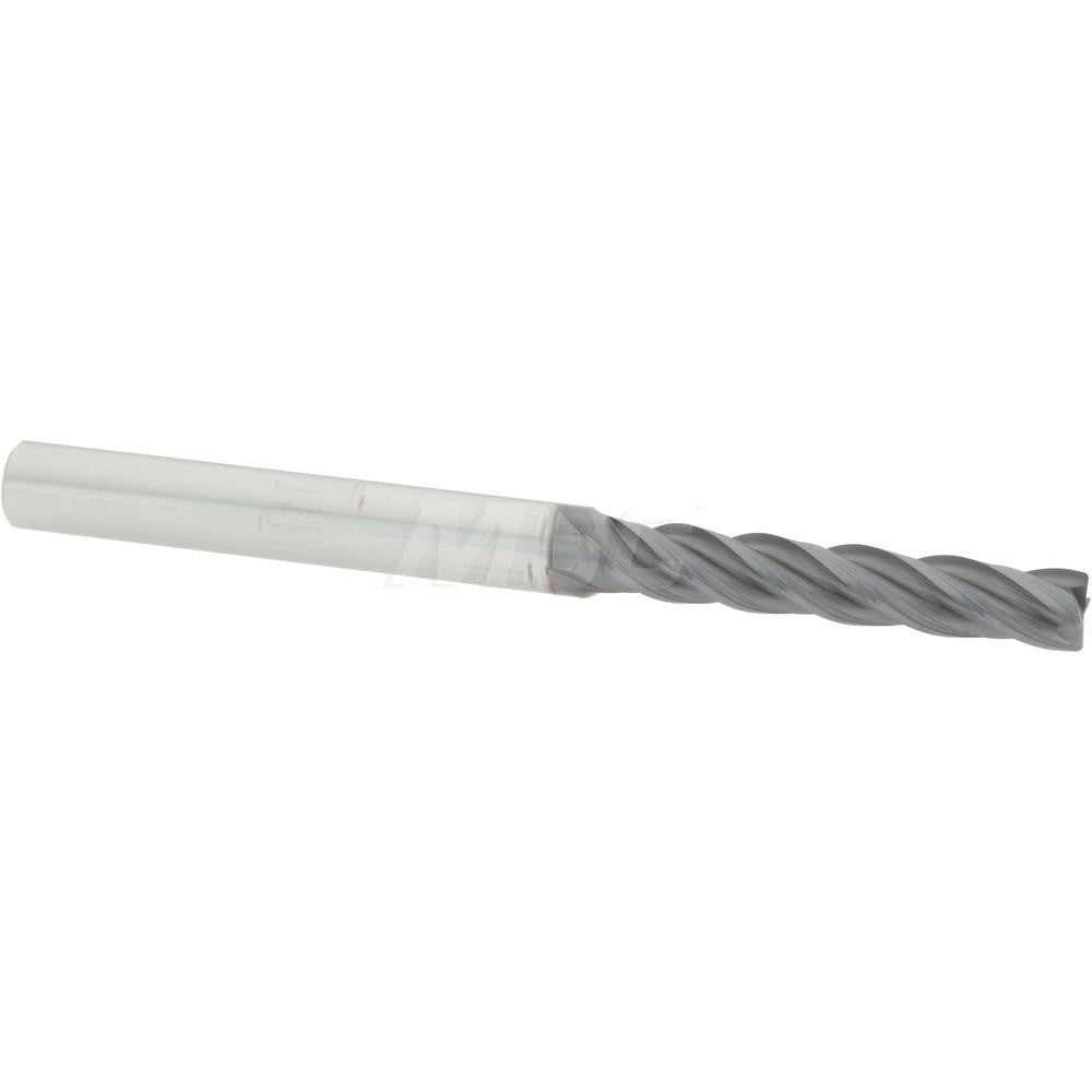 Accupro 95168609 Corner Radius End Mill 7/32" Dia, 1-1/4" LOC, 0.0150" Radius, 4 Flute, Solid Carbide