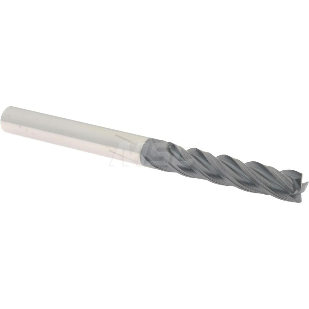 Accupro 95168362 Corner Radius End Mill 1/4" Dia, 1-1/4" LOC, 0.0150" Radius, 4 Flute, Solid Carbide