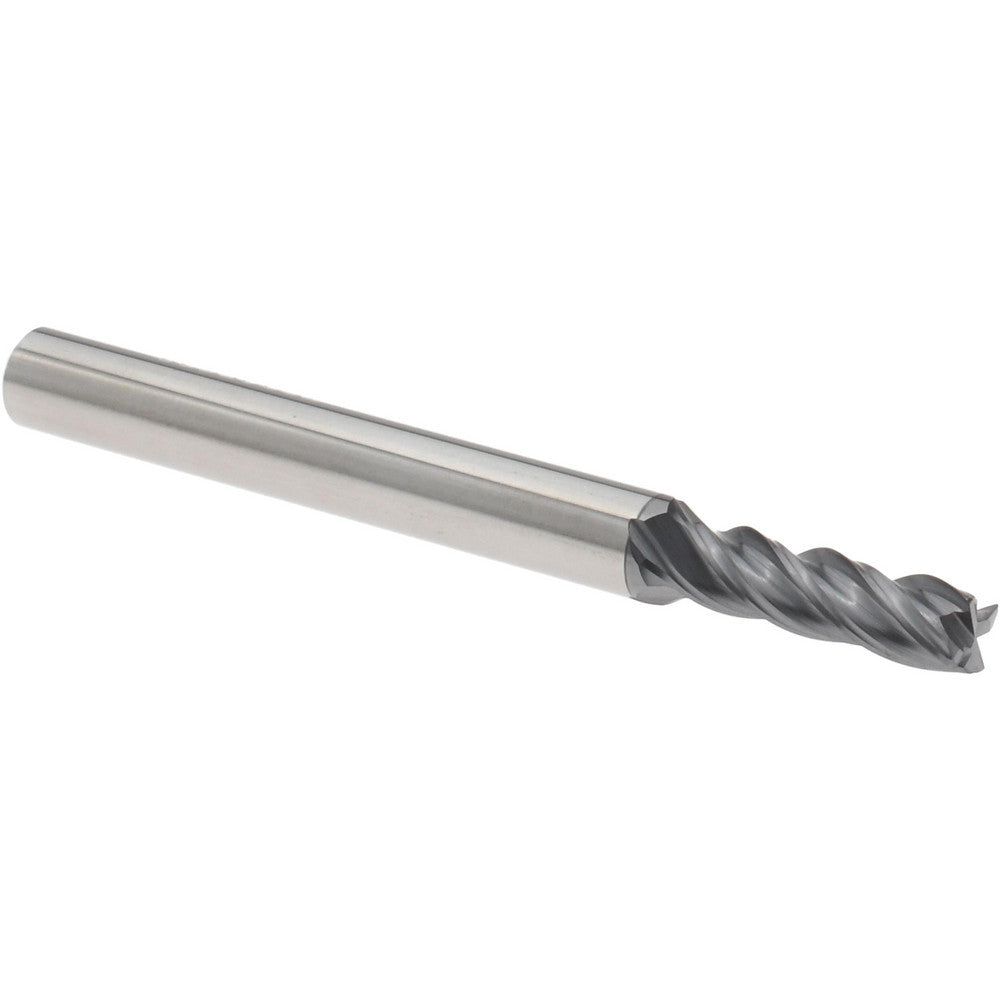 Accupro 95168435 Corner Radius End Mill 5/32" Dia, 1/2" LOC, 0.0100" Radius, 4 Flute, Solid Carbide