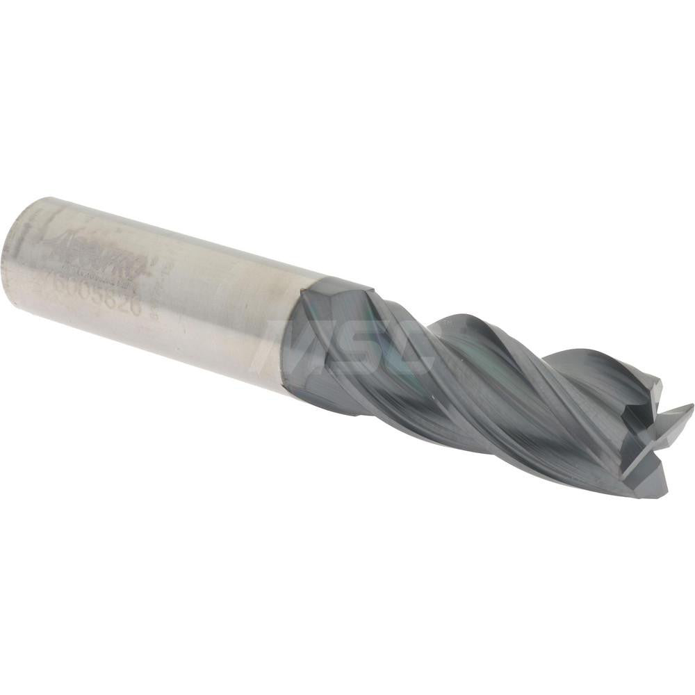 Accupro 95168361 Corner Radius End Mill 1/2" Dia, 1-1/4" LOC, 0.0150" Radius, 4 Flute, Solid Carbide
