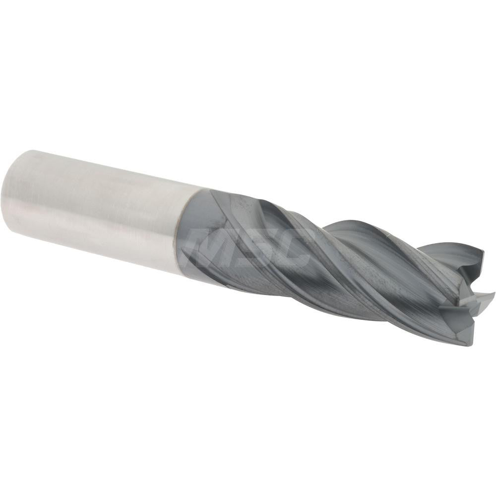 Accupro 95168470 Corner Radius End Mill 5/8" Dia, 1-5/8" LOC, 0.0250" Radius, 4 Flute, Solid Carbide