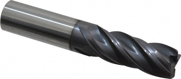 Accupro 95168849 Corner Radius End Mill 5/8" Dia, 1-5/8" LOC, 0.0600" Radius, 4 Flute, Solid Carbide