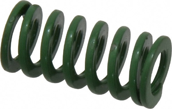 Dayton Lamina 9-0804-11 Die Spring 1/2" Hole Dia, 9/32" Rod Dia, 1" Free Length, Green