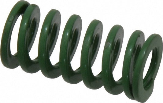 Dayton Lamina 9-0804-11 Die Spring 1/2" Hole Dia, 9/32" Rod Dia, 1" Free Length, Green