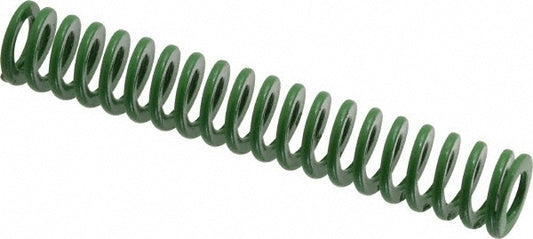 Dayton Lamina 9-0812-11 Die Spring 1/2" Hole Dia, 9/32" Rod Dia, 3" Free Length, Green
