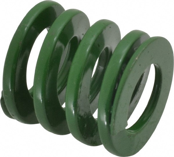 Dayton Lamina 9-1604-11 Die Spring 1" Hole Dia, 1/2" Rod Dia, 1" Free Length, Green